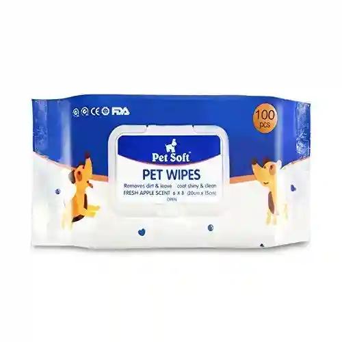 PSK PET MART Dog Grooming Wipes Pet Wipes Shih tzu Grooming Wipes,Extra Moist & Thick Grooming Puppy Wipes 100 Pcs Deodorizing and Hypoallergenic Fresh Wipes for Dogs & Cats