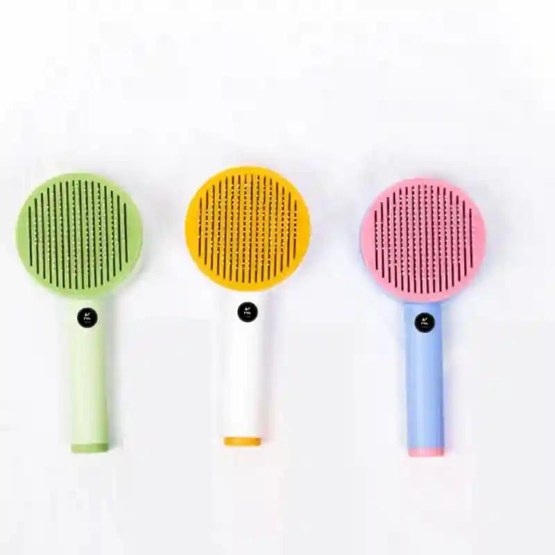 PSK PET MART Products Auto Grooming Slicker Brush for Dog and Cat,Deshedding Tool Removes Mat & Tangle Slicker Brushes for Dog & Cat