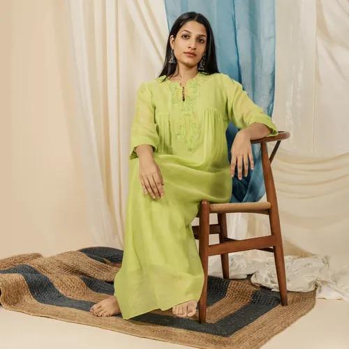 Lime Green Kurti Dress