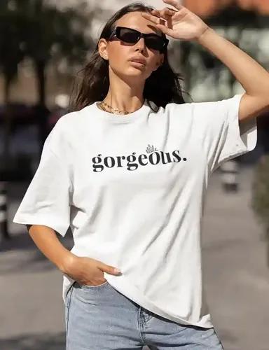 Gorgeous - Women's Oversized White T-Shirt