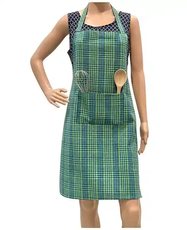 YOUTH ROBE - Premium Brand Cotton Apron with Front Center Pocket And Adjustable Closer (Pack Of 1) Design 3