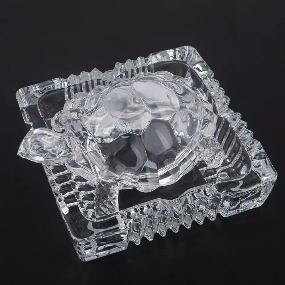 ALODIE - Crystal Tortoise Vastu Feng Shui Crystal Turtle for Good Luck with Plate - Tortoise Showpiece for Home Decor