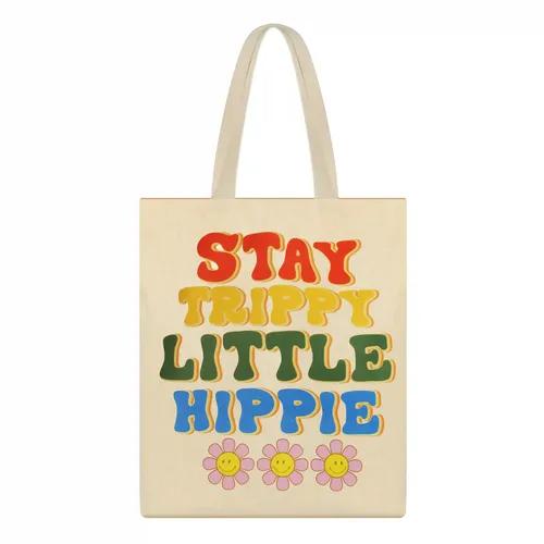 Trippy Cotton Bag (Beige)