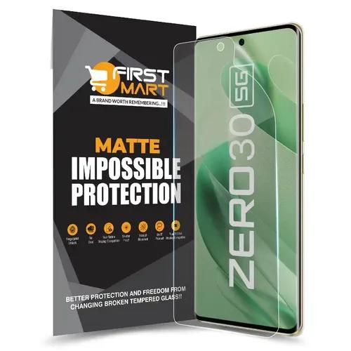 FIRST MART Screen Protector for Infinix Zero 30 5G - Nanofiber Unbreakable Membrane Case Friendly Full Edge to Edge Screen Coverage & Installation Kit (Matte)