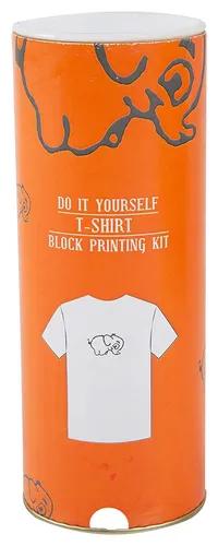 DIY Craft Kit Block Print Your T-Shirt With Elephant (6-8 Years)