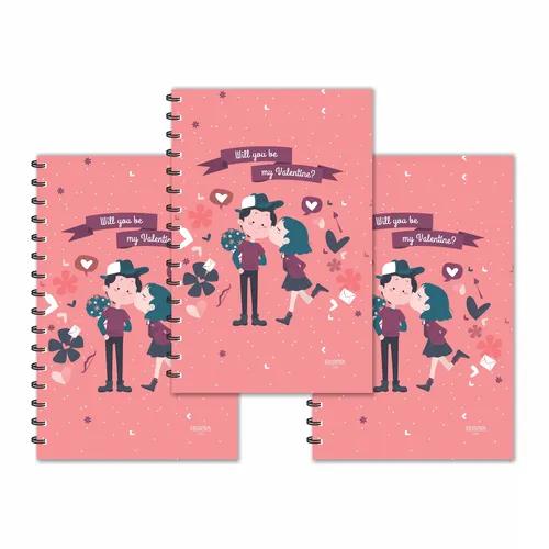 Will You Be My Valentine ?? Designer Ruled Diaries - Pack Of 3