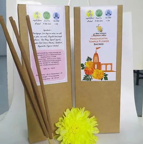 Bee Happy Incense Stick, Panchgavya Temple Flower - Sacred (Pack of 3)