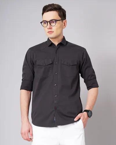 Grey Stark Double Pocket Shirt - M (38)