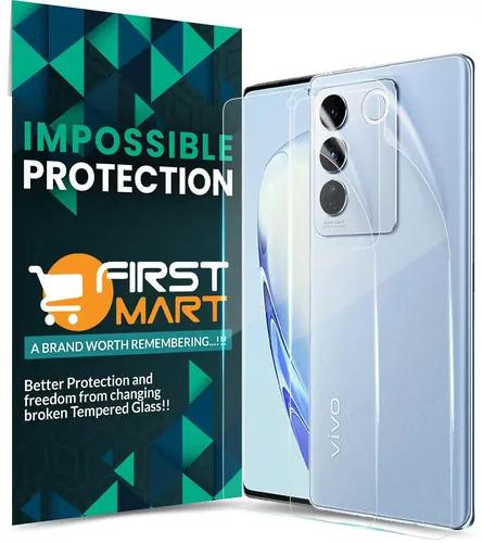 FIRST MART Screen Protector for Vivo V27 Pro 5G - Front and Back Nanofiber Unbreakable Membrane Case Friendly Full Edge to Edge Screen Coverage & Installation Kit (Crystal Clear)