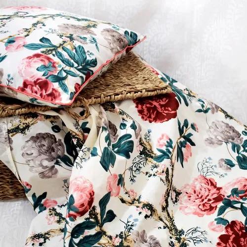 Floral Bloom Bedsheet Set- Pink King Sized 108*100