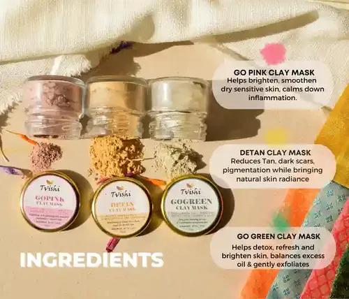 Tvishi Handmade Trial Pack - Clay Mask