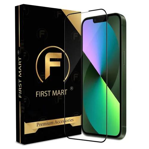 FIRST MART Premium Tempered Glass for iPhone 13 / iPhone 14/13 Pro with Edge to Edge Coverage and Easy Installation Kit, Pack of 1