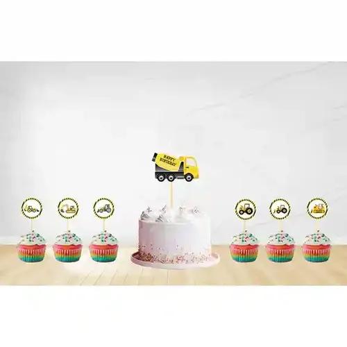 Construction Theme Cupcake Topper