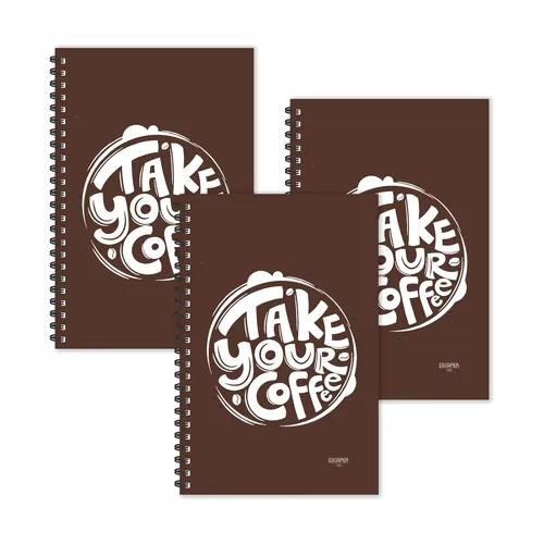 Take Your Coffee Hindi Quotes Ruled Diaries - Pack Of 3