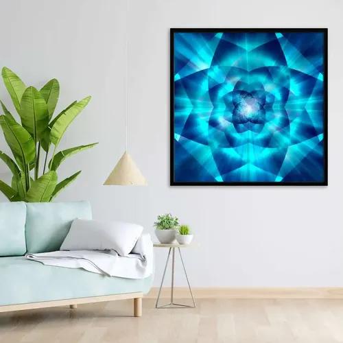 ArtzFolio Abstract Flower | Premium Canvas Painting for Bedroom & Living Room | Black Wood Frame | 20 x 20 inch (51 x 51 cms)