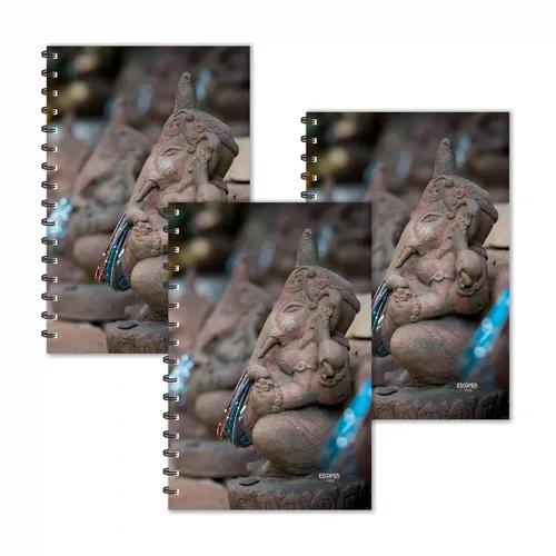 Sand Lord Ganesh Ruled Diaries - Pack Of 3