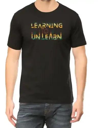 Learning to unlearn - Unisex Regular fit Black T-shirt - S