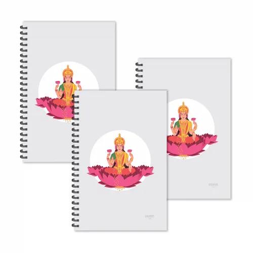 Laxmi Mata Ruled Diaries - Pack Of 3