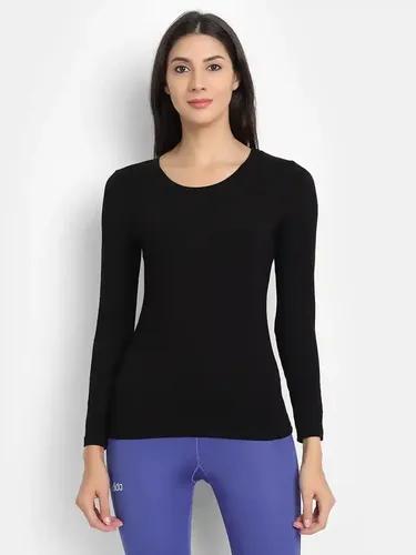 Bamboo Fabric Full Sleeve T-Shirt Black - S