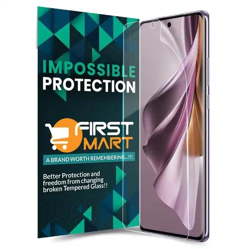 FIRST MART Screen Protector for Oppo Reno 10 Pro Plus 5G | Crystal Clear 4 Layer Nano Fiber Unbreakable Membrane Protection, Case Friendly Full Edge to Edge Screen Coverage & Installation Kit