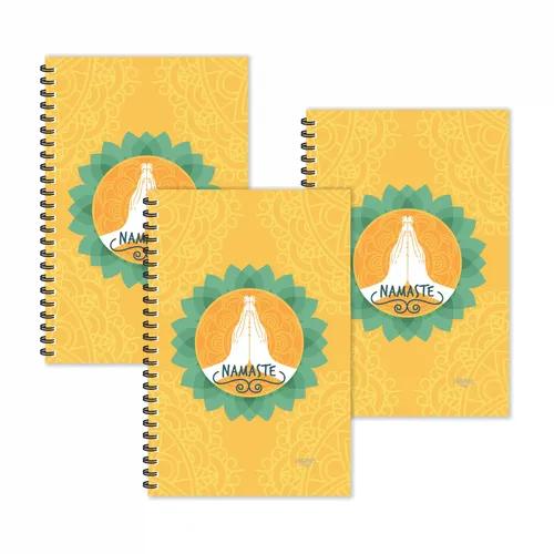 Namaste Ruled Diaries - Pack Of 3