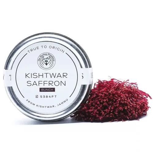 The Healing Himalayas Original Kishtwar Saffron Bunch/Authentic Gucchi Kesar for Wellness & Beauty, 2gms