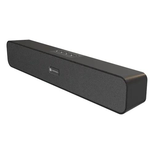 Portronics Decibel 24 | 10W Bluetooth Soundbar Speaker With In Built Mic, HD Sound, Metal Grill, Bluetooth 5.3v/USB/ TF Card/Aux In, Soundbar for Phone/Laptop/Tablets , Type C Fast Charging (Black)