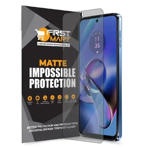 FIRST MART Screen Protector for Motorola G54 5G - Impossible Fiber Case Friendly Screen Protection & Installation Kit (Matte)