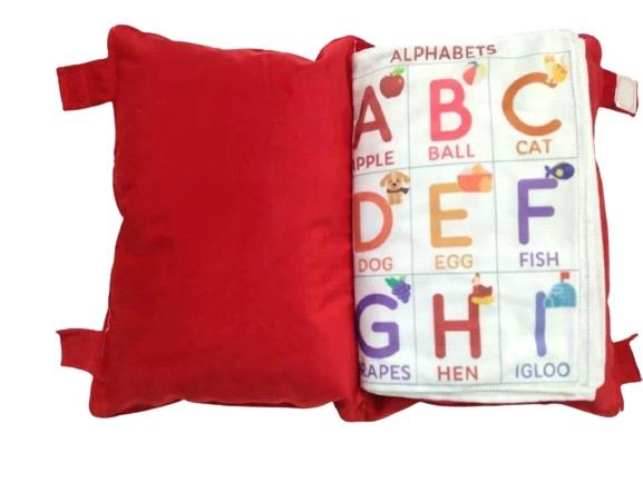 DEARJOY Learning Cushion Pillow Book for Kids -Multicolor